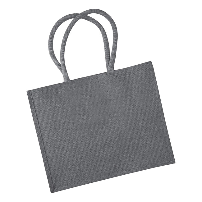 Graphite - Back - Westford Mill Classic Jute Shopper Bag