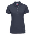 French Navy - Front - Russell Womens-Ladies Pique Stretch Polo Shirt