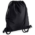 Black - Front - Bagbase Icon Drawstring Bag