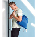 Sapphire Blue - Back - Bagbase Icon Drawstring Bag