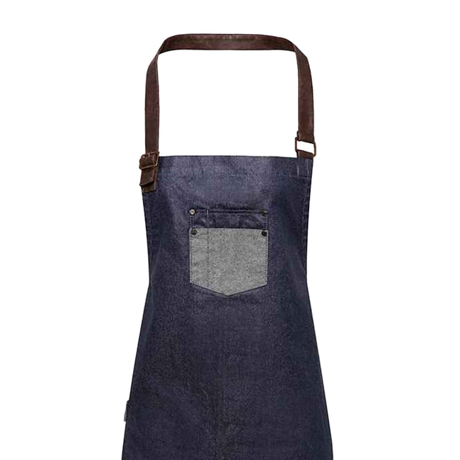 Indigo Denim - Back - Premier Division Bibbed Apron
