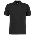 Black - Front - Kustom Kit Unisex Adult Klassic Pique Slim Polo Shirt