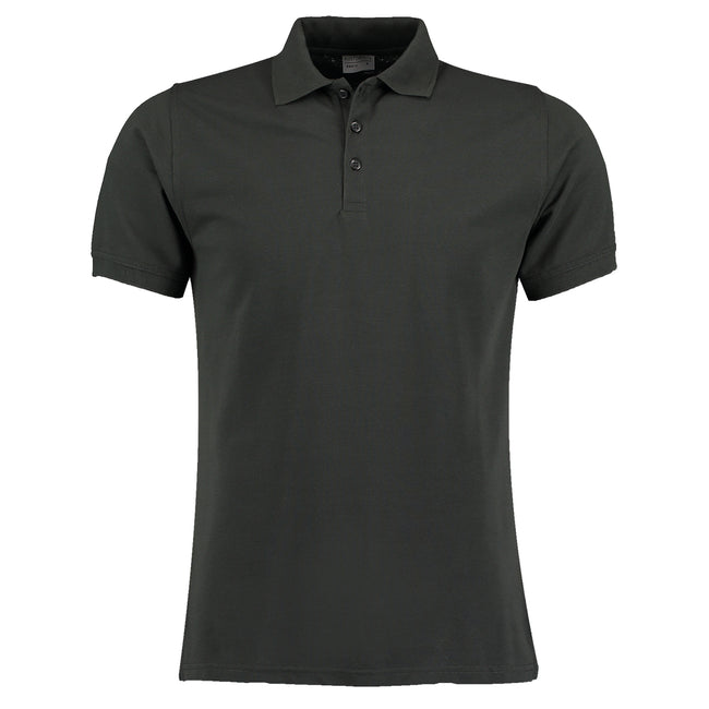 Graphite - Front - Kustom Kit Unisex Adult Klassic Pique Slim Polo Shirt