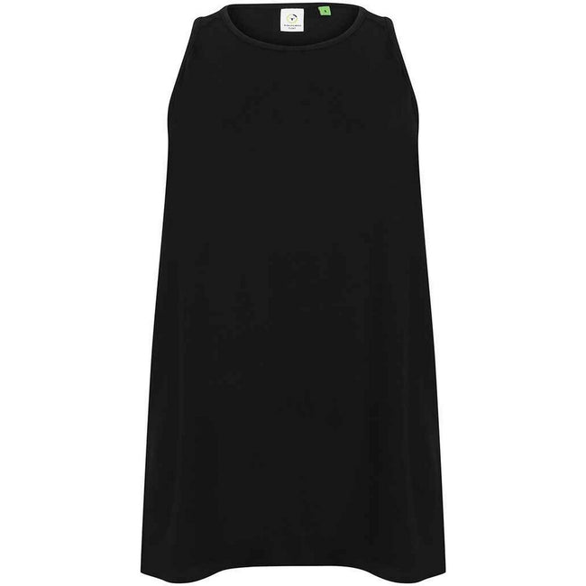Black - Front - Tombo Womens-Ladies Open Back Vest Top