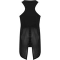 Black - Back - Tombo Womens-Ladies Open Back Vest Top