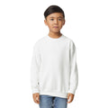 White - Back - Gildan Childrens-Kids Heavy Blend Drop Shoulder Sweatshirt