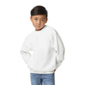 White - Side - Gildan Childrens-Kids Heavy Blend Drop Shoulder Sweatshirt