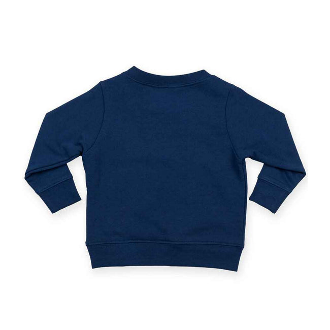 Navy - Back - Larkwood Baby Crew Neck Sweatshirt