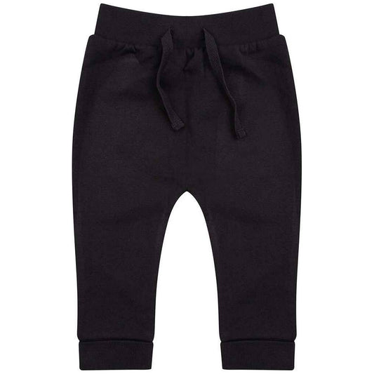 Black - Front - Larkwood Baby Jogging Bottoms
