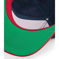 French Navy-Classic Red - Side - Beechfield Original Flat Peak Snapback Cap