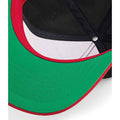 Black-Classic Red - Side - Beechfield Original Flat Peak Snapback Cap