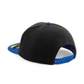 Black-Bright Royal Blue - Back - Beechfield Original Flat Peak Snapback Cap