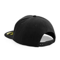 Black-Black - Back - Beechfield Original Flat Peak Snapback Cap