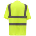Yellow - Back - Yoko Unisex Adult Hi-Vis T-Shirt