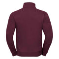 Burgundy - Back - Russell Mens Authentic Sweat Jacket