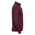 Burgundy - Side - Russell Mens Authentic Sweat Jacket