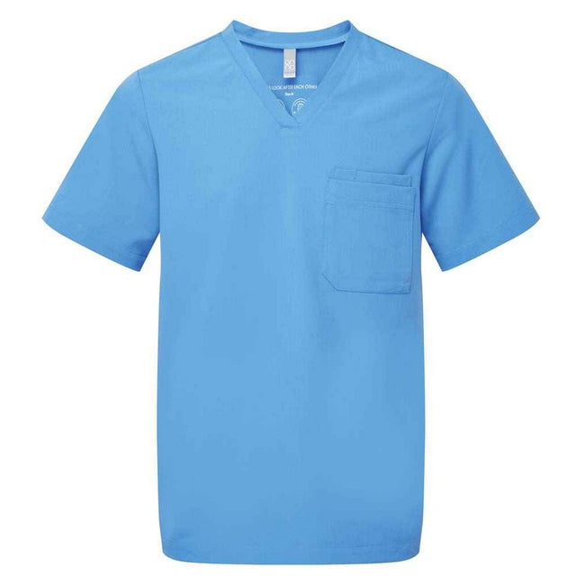 Ceil Blue - Front - Onna Mens Limitless Onna-Stretch Work Tunic