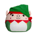 Green - Front - Mumbles Squidgy Elf Christmas Plush Toy