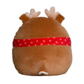 Mid Brown - Back - Mumbles Squidgy Deer Christmas Plush Toy