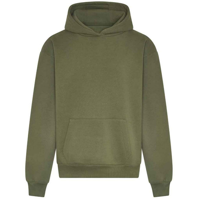 Earthy Green - Front - Awdis Mens Signature Heavyweight Hoodie