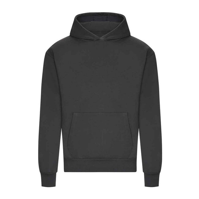 Solid Charcoal - Front - Awdis Mens Signature Heavyweight Hoodie