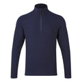 Navy - Front - Premier Unisex Adult Recyclight Quarter Zip Fleece