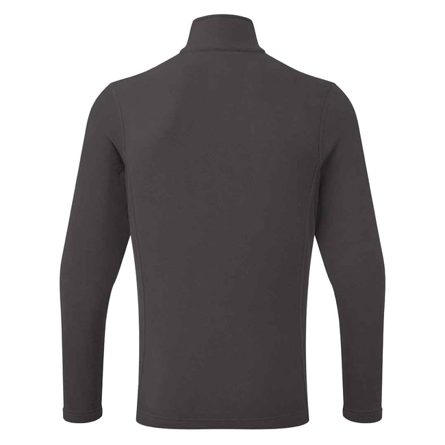 Dark Grey - Back - Premier Unisex Adult Recyclight Quarter Zip Fleece