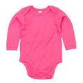 Fuchsia - Front - Babybugz Baby Organic Long-Sleeved Bodysuit