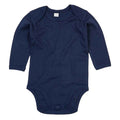 Nautical Navy - Front - Babybugz Baby Organic Long-Sleeved Bodysuit