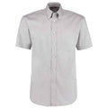 Silver - Front - Kustom Kit Mens Oxford Short-Sleeved Formal Shirt
