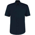 Dark Navy - Front - Kustom Kit Mens Oxford Short-Sleeved Formal Shirt