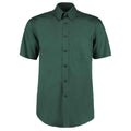 Bottle Green - Front - Kustom Kit Mens Oxford Short-Sleeved Formal Shirt