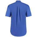 Royal Blue - Back - Kustom Kit Mens Oxford Short-Sleeved Formal Shirt