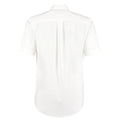 White - Back - Kustom Kit Mens Oxford Short-Sleeved Formal Shirt