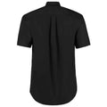 Black - Back - Kustom Kit Mens Oxford Short-Sleeved Formal Shirt