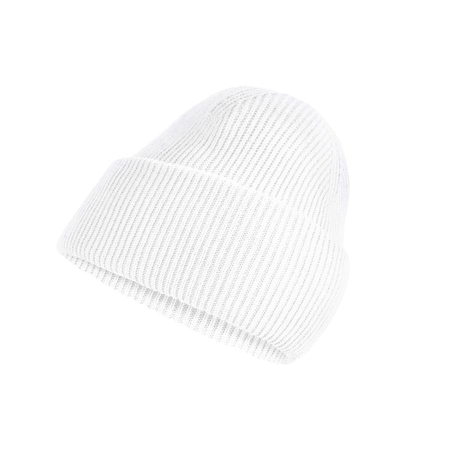 White - Back - Beechfield Unisex Adult Classic Deep Cuffed Beanie