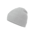 Light Grey - Back - Beechfield Unisex Adult Organic Cotton Fine Knit Beanie