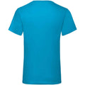 Azure - Back - Fruit of the Loom Mens Value V Neck T-Shirt