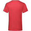 Red - Back - Fruit of the Loom Mens Value V Neck T-Shirt