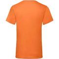 Orange - Back - Fruit of the Loom Mens Value V Neck T-Shirt