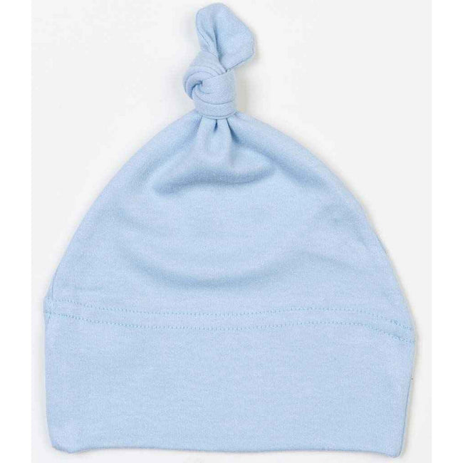 Dusty Blue - Front - Babybugz Baby Knotted Hat