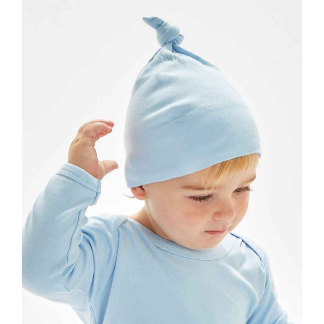 Dusty Blue - Back - Babybugz Baby Knotted Hat