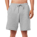 Athletic Heather Grey - Side - Bella + Canvas Unisex Adult Sponge Fleece Sweat Shorts