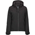 Black - Front - Tee Jays Womens-Ladies Waterproof Jacket