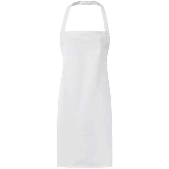 White - Front - Premier Unisex Adult Premier Essential Full Apron