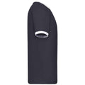Navy-White - Side - Fruit of the Loom Mens Ringer Contrast T-Shirt