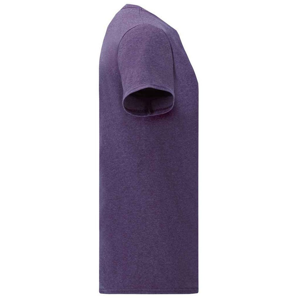 Heather Purple - Side - Fruit Of The Loom Mens Valueweight T-Shirt