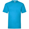 Azure - Front - Fruit Of The Loom Mens Valueweight T-Shirt
