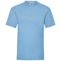 Sky - Front - Fruit Of The Loom Mens Valueweight T-Shirt