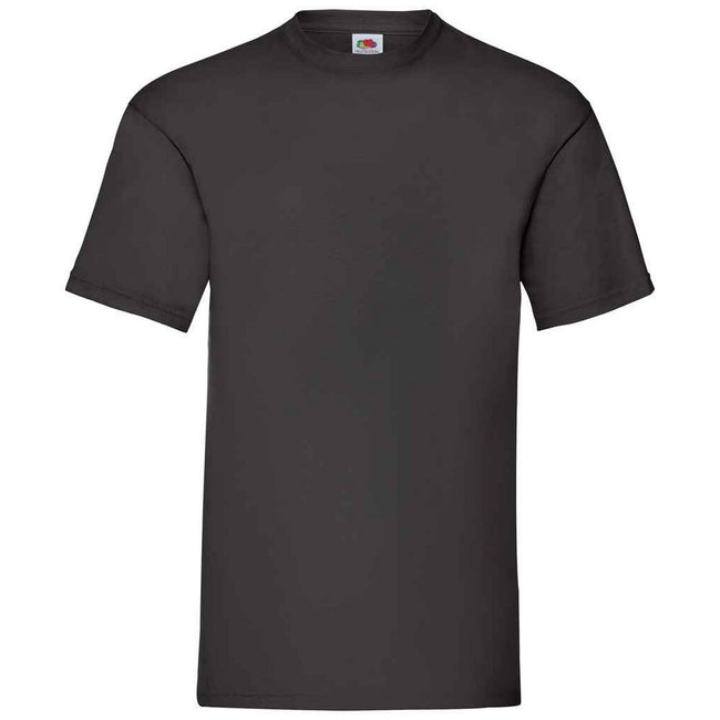 Black - Front - Fruit Of The Loom Mens Valueweight T-Shirt